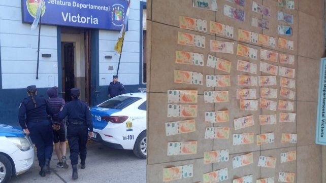 Una mujer fue detenida en Victoria por robarle una fuerte suma de dinero a una anciana.