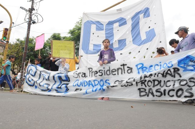 Marchas. La CCC realizó cortes parciales en distintos puntos de la ciudad
