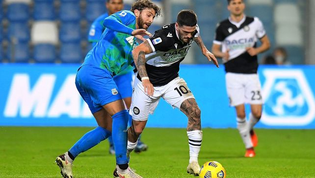 Udinese abrió la fecha en Italia con empate ante Sassuolo