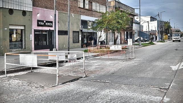 Trabajos de bacheo en la ciudad de Santa Fe