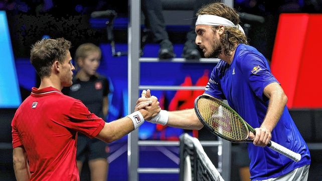 Schwartzman cayó ante Tsitsipas en el inicio de la Laver Cup