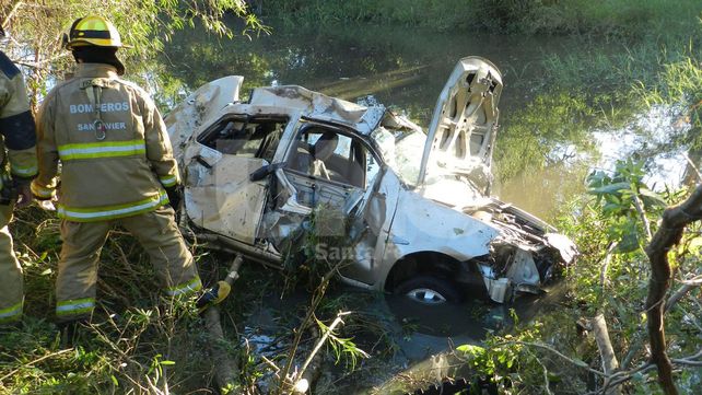 Dos personas lesionadas en un accidente sobre la ruta nº1