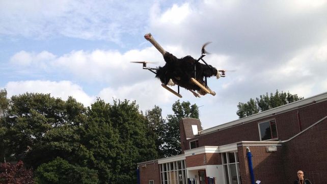 Usa animales muertos para hacer drones