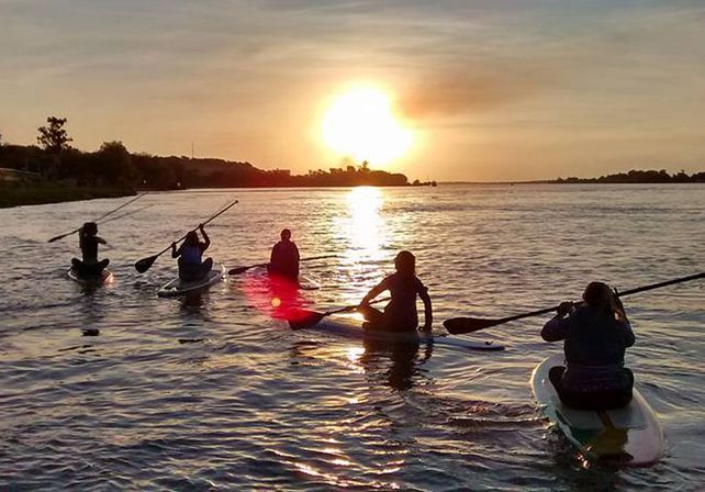 El río está lleno de tablas, más allá de que afuera sea invierno