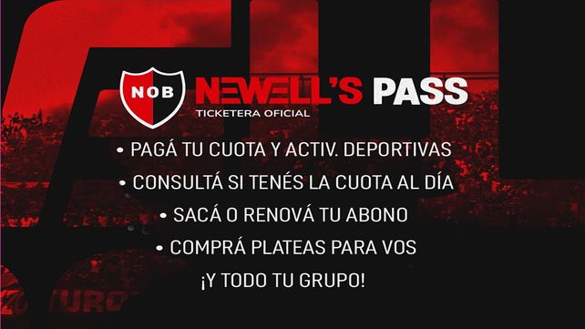 La nueva plataforma Newells Pass funcionoará para socios a partir del 5 de marzo.