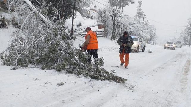 Intensas nevadas en los principales destinos turísticos de la Patagonia
