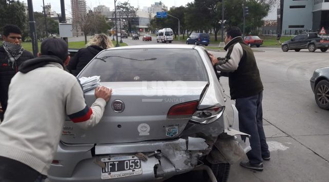 Así quedaron los autos tras el siniestro.