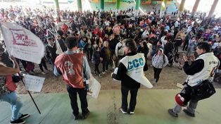 La jornada de lucha de la CCC contó con el apoyo de Amsafé Rosario.