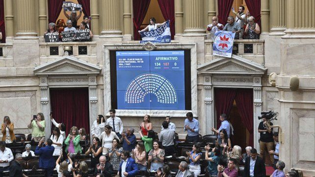 La iniciativa cosechó 134 votos a favor y 107 en contra .