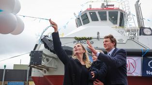 Jan De Nul presenta Pancho, su nueva draga de inyección de agua