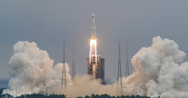 La partida del cohete Long March 5B hace una semana desde China.&nbsp;