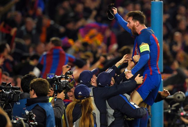 El rosarino Lionel Messi marcó el 3-0 transitorio en la histórica victoria culé.