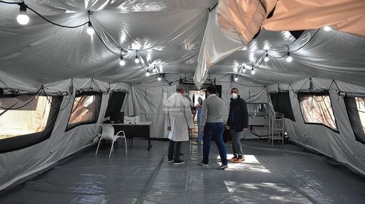 Ya se trasladaron pacientes al hospital ubicado en el Liceo Militar