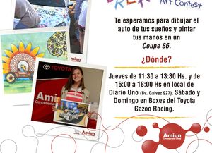 Tu hijo puede dibujar el auto soñado este jueves en UNO Santa Fe