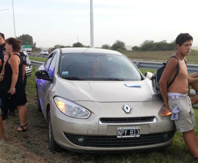Uno de los vehículos involucrados en el siniestro.