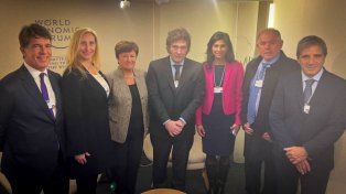Javier Milei se reunió en Davos con la titular del FMI