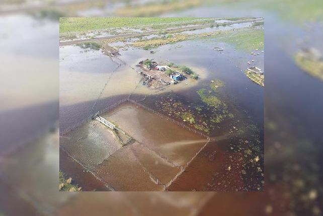Así se encuentra gran parte de las localidades santafesinas afectadas por las precipitaciones.