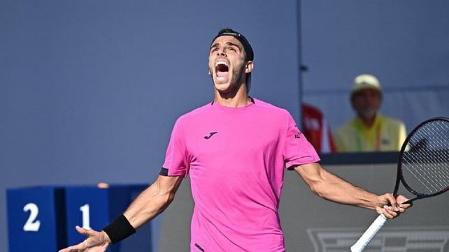 Cerúndolo le ganó al francés Luca Van Assche por 6/3 y 6/3.