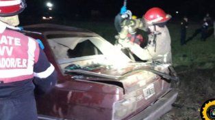 Rescataron a un hombre tras chocar contra un caballo en Ruta 18
