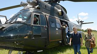 El helicóptero de Macri aterrizó violentamente en Olivos