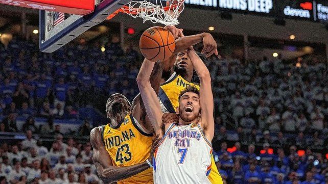 Oklahoma City Thunder venció 120-109 este lunes a Indiana Pacers. Oklahoma City Thunder venció 120-109 este lunes a Indiana Pacers.
