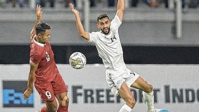 Indonesia empató con Palestina en el amistoso previa a enfrentar a Argentina.