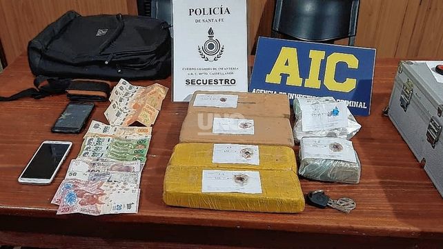 Rafaela: cayeron dos narcos con cocaína y marihuana