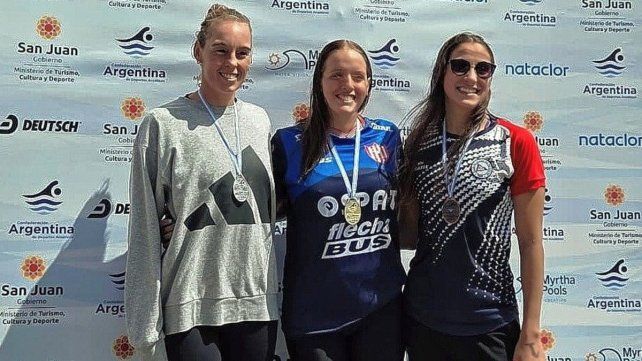 Candela Giordanino se impuso en la tercera fecha del Campeonato Argentino de aguas abiertas en San Juan.