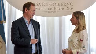 Violencia de g&eacute;nero: Bordet y Stratta hicieron los anuncios este s&aacute;bado.