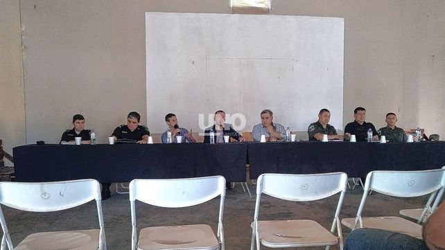 Reunión extraordinaria de Seguridad en Arroyo Leyes.