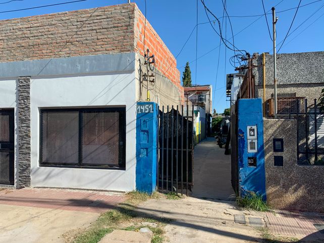 El pasillo de Machaín 1451 donde vivía Quiroz con su hijita y su familia. Allí lo mataron.