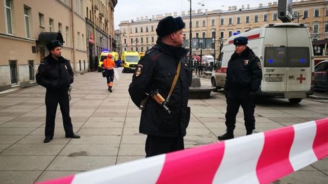 Imágenes de la explosión en el metro de San Petersburgo