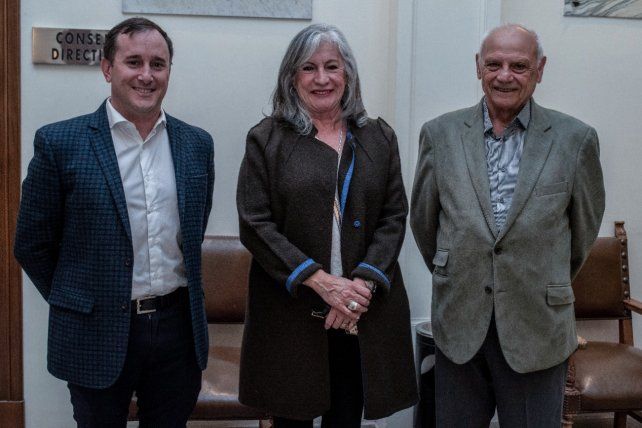 Franco Lattuca, Viviana Cingolani y Carlos Giandoménico