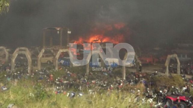 El incendio ocurrido el sábado a la tarde en el depósito judicial fue intencional
