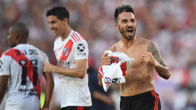 Scocco se consolidó como uno de los goleadores de River durante la primera etapa de Marcelo Gallardo.