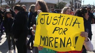 Familiares y allegados de Morena Domínguez se movilizaron para pedir justiciay más seguridad.