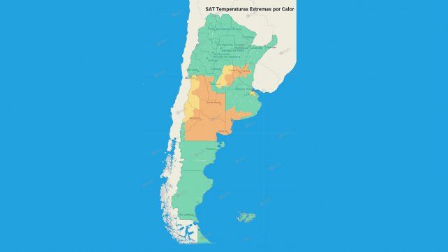 Continúa el nivel naranja de alerta respecto a la ola de calor que se despliega en gran parte del territorio nacional. Las advertencias del SMN