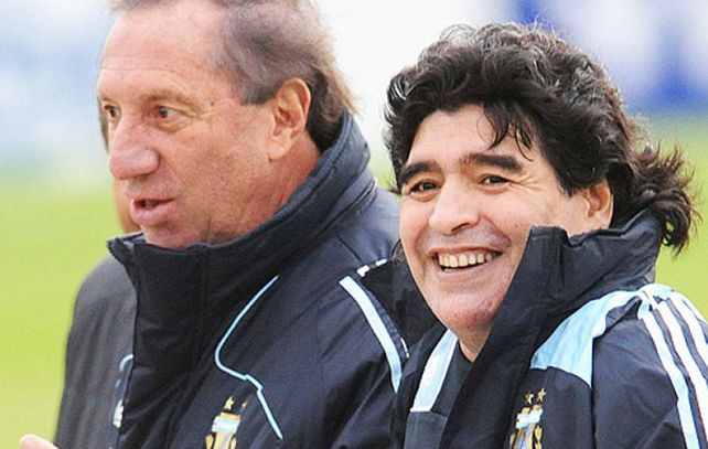 Diego y Bilardo juntos