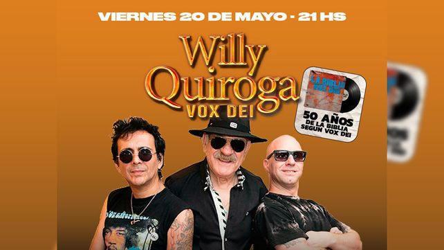 Willy Quiroga llega a Santa Fe para celebrar los 50 años de La Biblia según Vox Dei