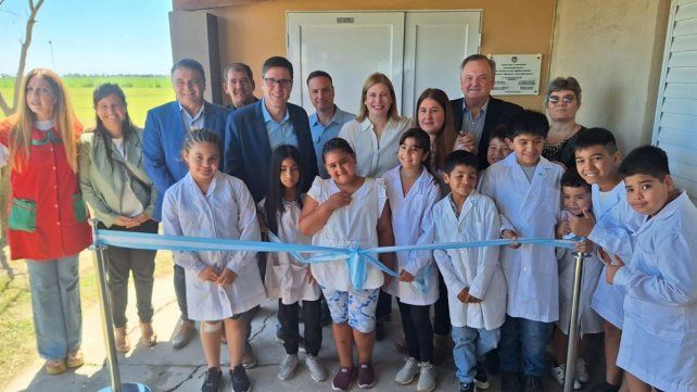 Se inauguró en Colonia Ana la primera aula del departamento San Cristóbal mediante el Plan Abre Escuela -Mil Aulas