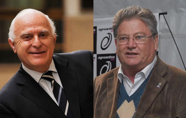 Miguel Lifschitz y el radical esperancino Carlos Fascendini
