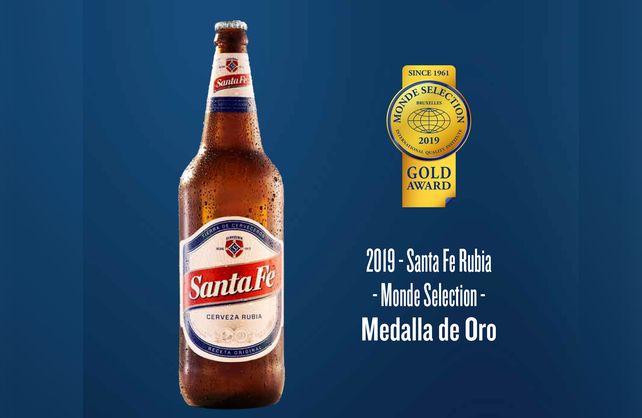 Cerveza Santa Fe.