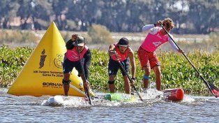 SUP: Santino y Juliette brillaron en la Laguna Setúbal y le dieron dos oros a Argentina