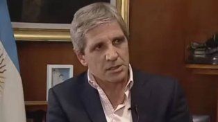 Luis Caputo: La gente va a tener que vender dólares para pagar impuestos