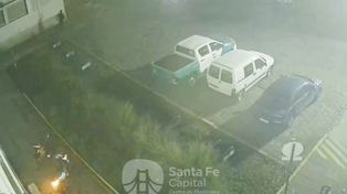 Fue detenido tras intentar robar una moto frente a la Municipalidad: fue captado por las cámaras del Centro de Monitoreo