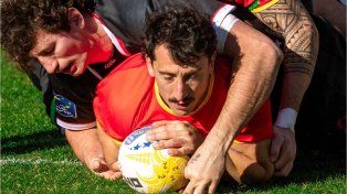 Estanislao Bay, formado en CRAI, fue el autor de un try para España en Valladolid.