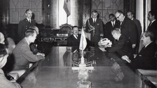 Armstrong y Collins, de la Luna a Buenos Aires dos meses después