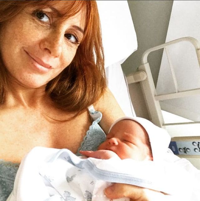 Maby Wells fue mamá a los 47 años y presentó a Bartolomé en las redes sociales