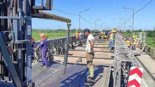Se retira el puente Bailey para poder habilitar nuevamente el paso por el Carretero