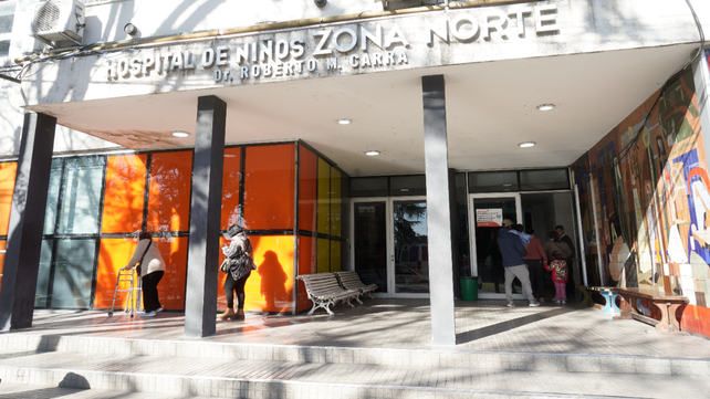 Tras ser herida, la nena fue llevada al Hospital de Niños Zona Norte.